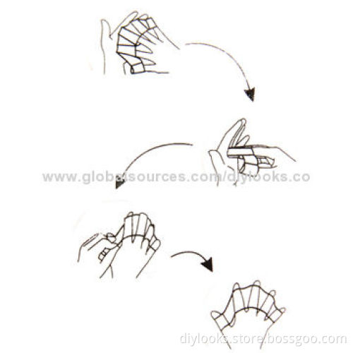 Flexible Silicone Finger Swimming Gloves